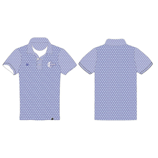 Charm City Volleyball Mens Pattern Polo
