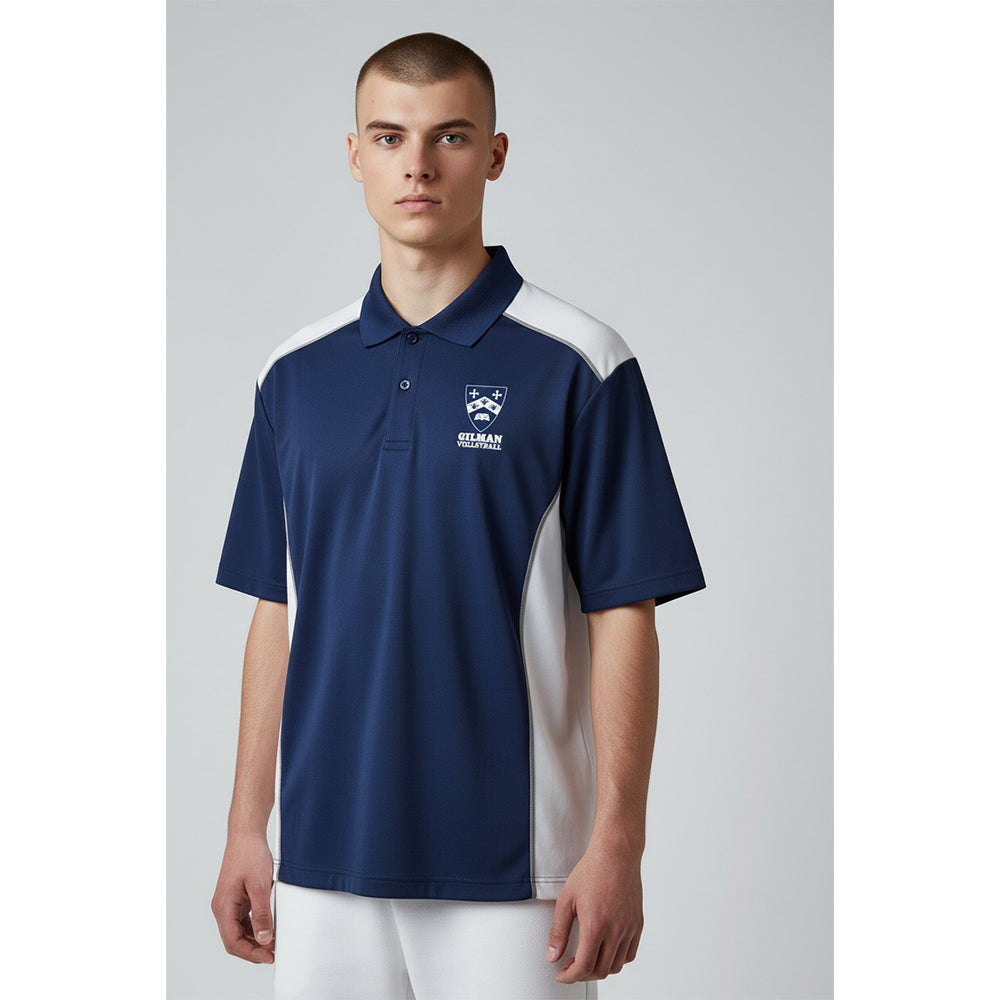 The Men’s Club Shortsleeve Polo - NAVY/WHITE/GREY