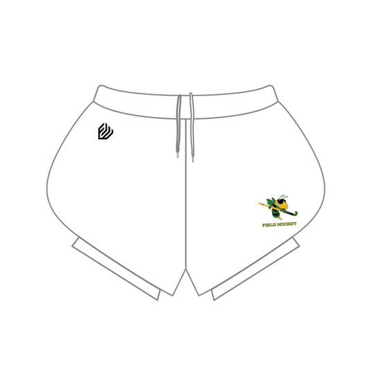 Green Hornet's Women's Flow Shorts (White)