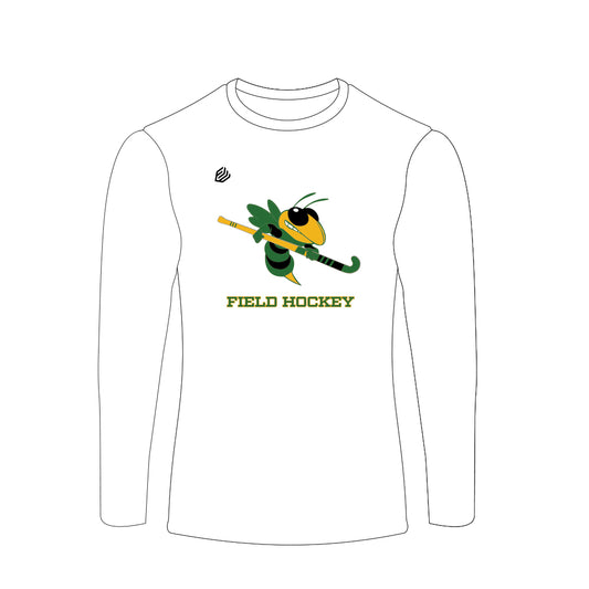 Green Hornet's Men's Long Sleeve Tech Shirt  (White)